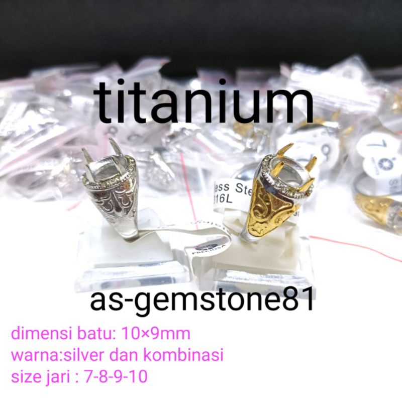 Emban Cincin Ring |titanium| 11x9mm