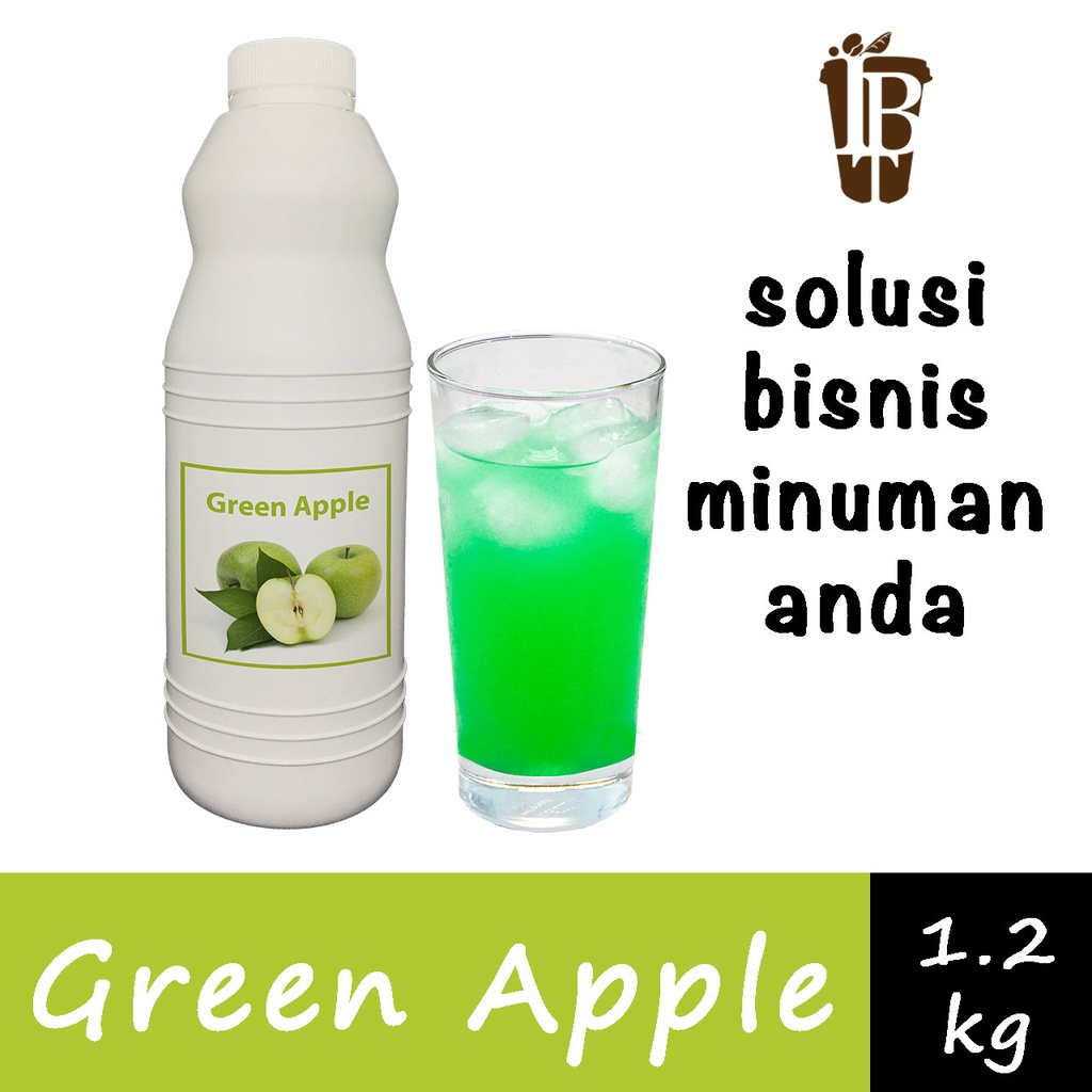 

Sirup Jus Konsentrat Buah Green Apple Fruit Juice Syrup.