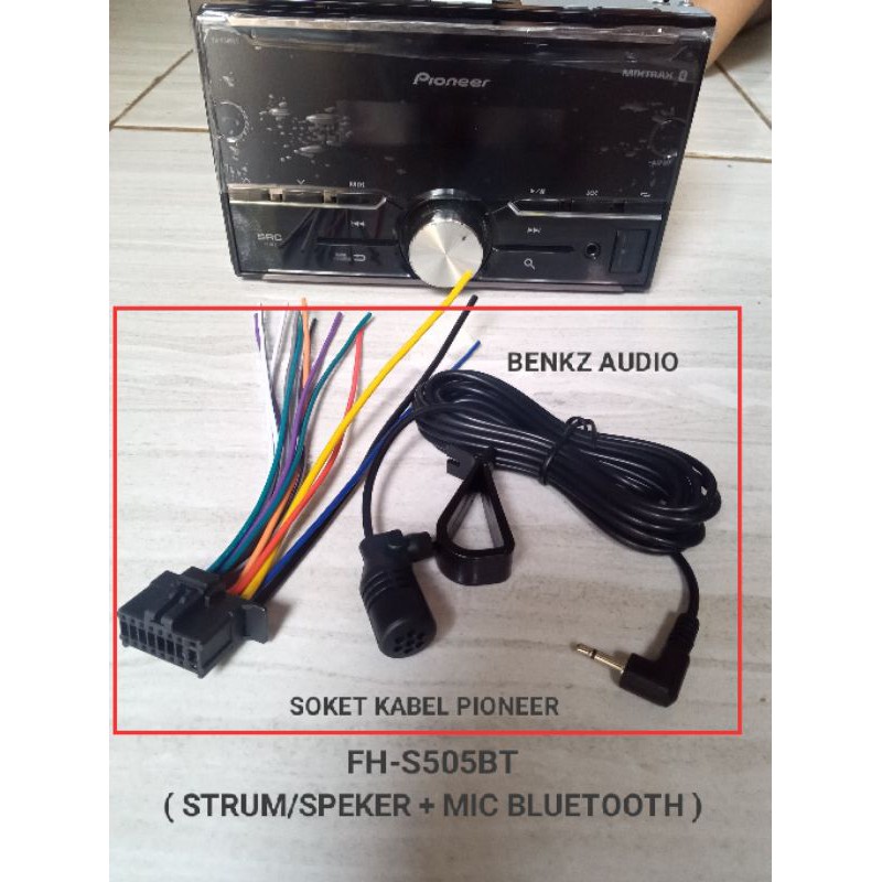 Kabel soket dan Mic Bluetooth pioneer FH S505BT