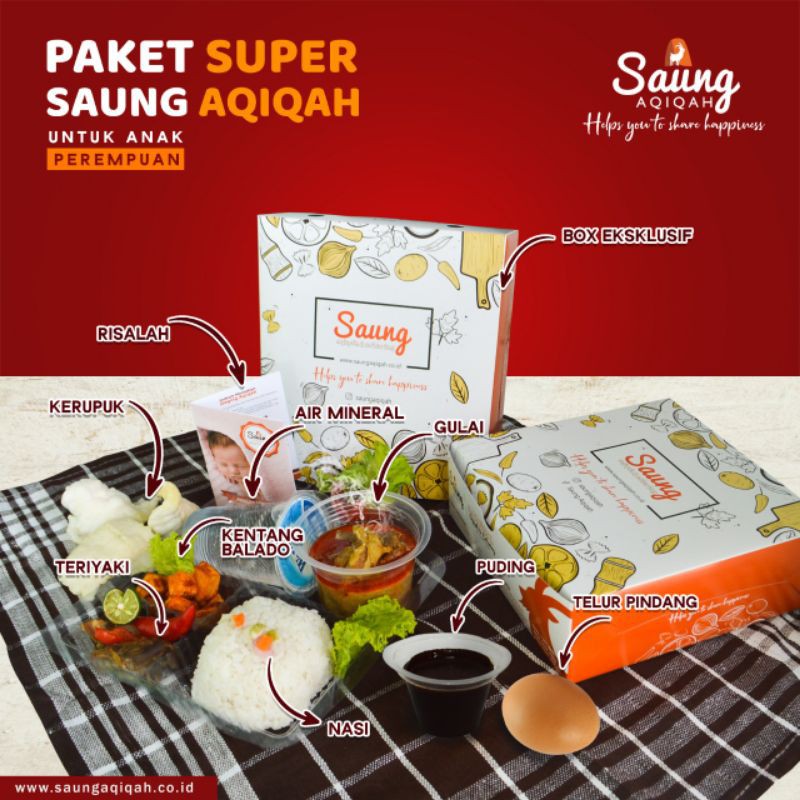 

PAKET SUPER AQIQAH ANAK PEREMPUAN 100 BOX