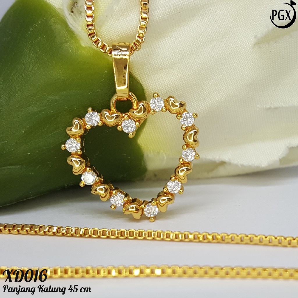 PGX Kalung Wanita Xuping Aksesoris Fashion Perhiasan Lapis Emas Premium - XD016