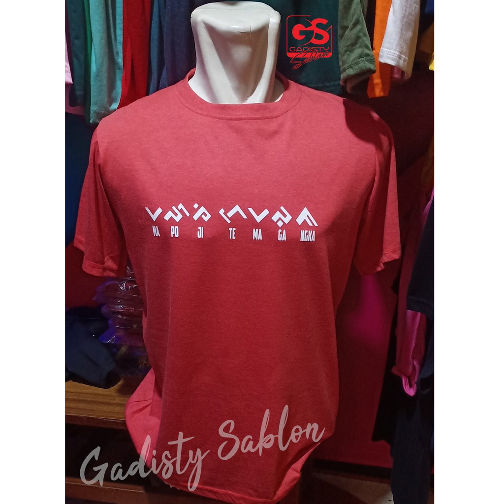 kaos lontara bugis/ bahasa bugis/ tulisan bugis/ kaos bugis
