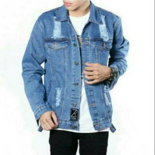 52 Jaket Jeans Pria Model Sekarang HD Terbaru