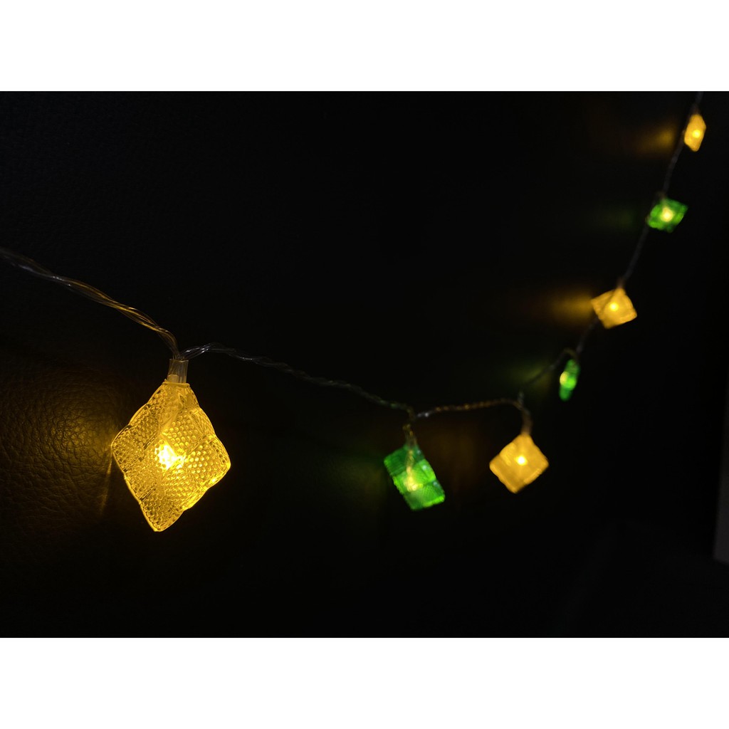 Lampu Hias Dinding, Lampu Led Baterai 10 Lampu 1.5M