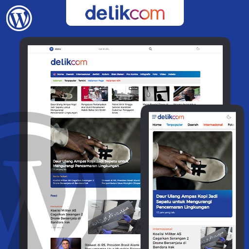 Delik, Template WordPress Berita Mirip Detik.com