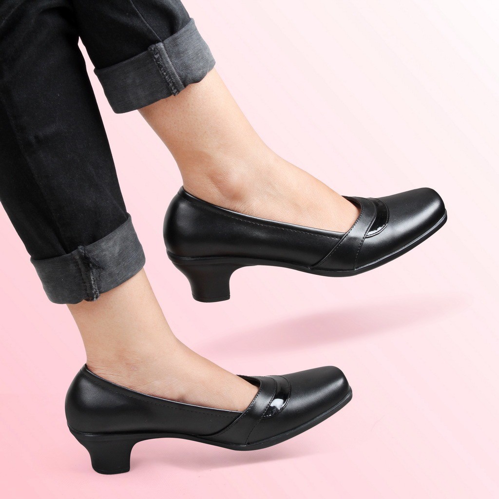 ☀ EVERFLOW ☀ Sepatu Kerja Pantopel Wanita Sepatu Formal Kantor PNS Sepatu wanita