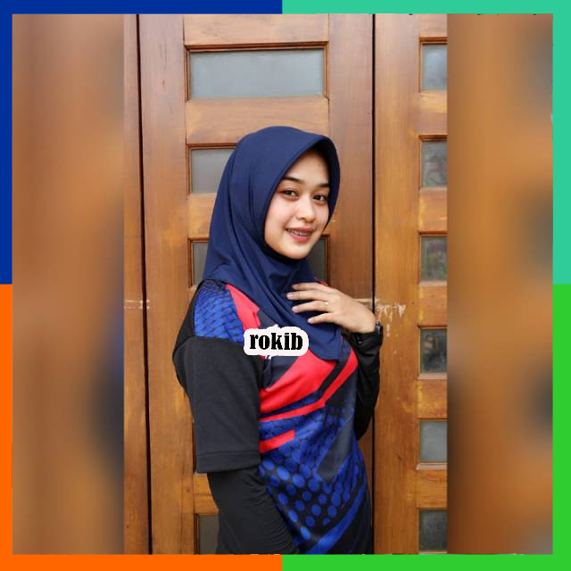 Sport -  Hijab Kerudung Jilbab Sporty Olahraga/ hijab instan Kain Berwarna Bahan Adem dan tebal