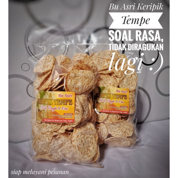 

keripik tempe bu asri khas kediri