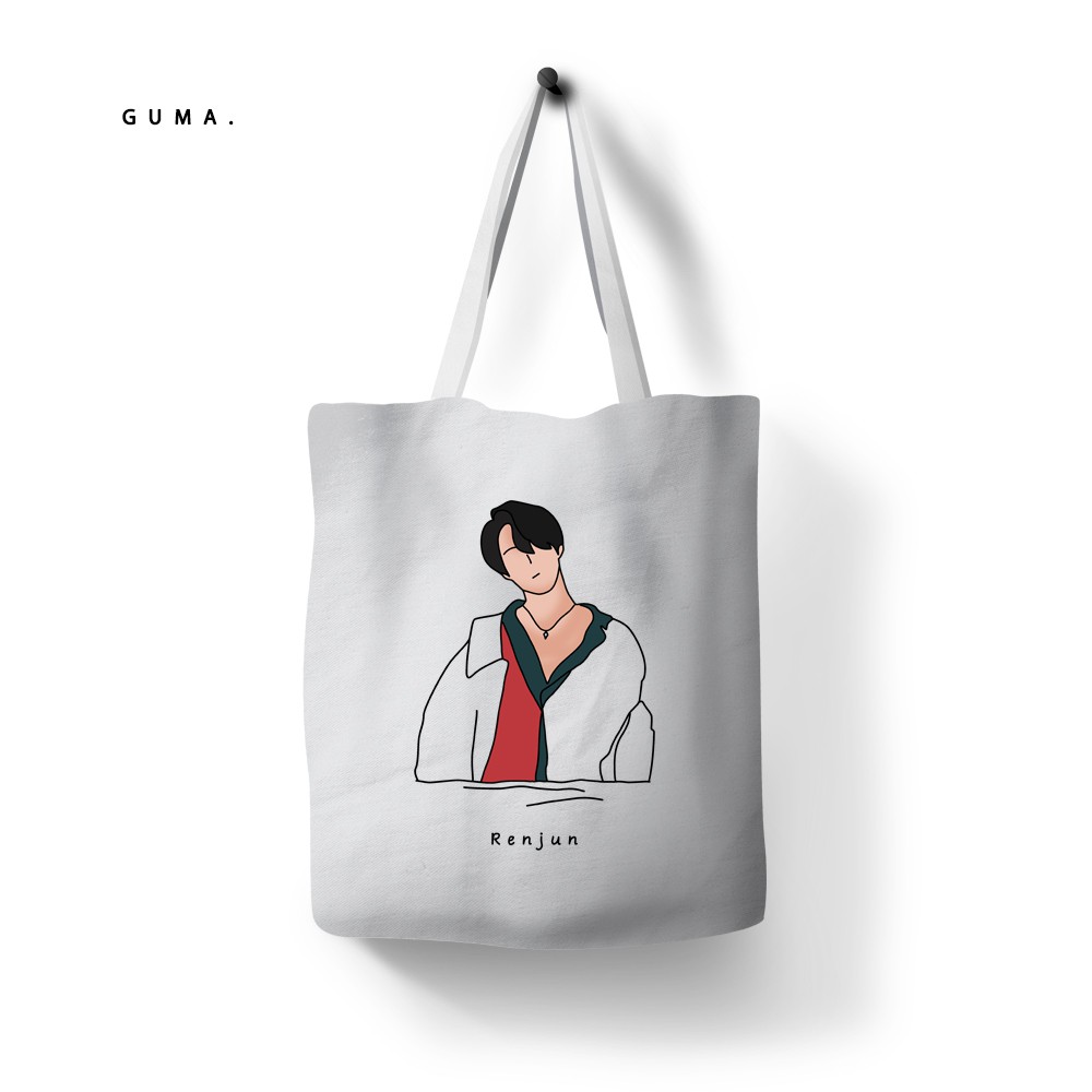 Totebag kanvas NCT DREAM RENJUN tas wanita  original Guma.ku