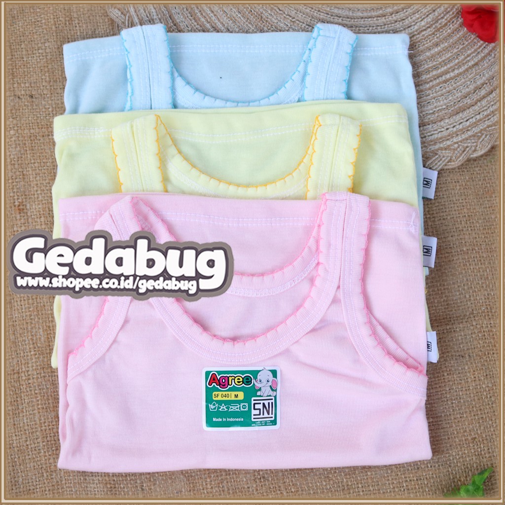 Singlet Agree Kids SF - 040 Warna | Singlet anak polos variasi warna | Gedabug