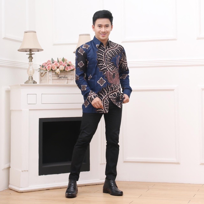 KAIN BAHAN/BAKAL KEMEJA PRIA//WANITA BATIK HALUS PRINTING ALMIRA (BATIK NS) UKURAN 105CM X 210CM