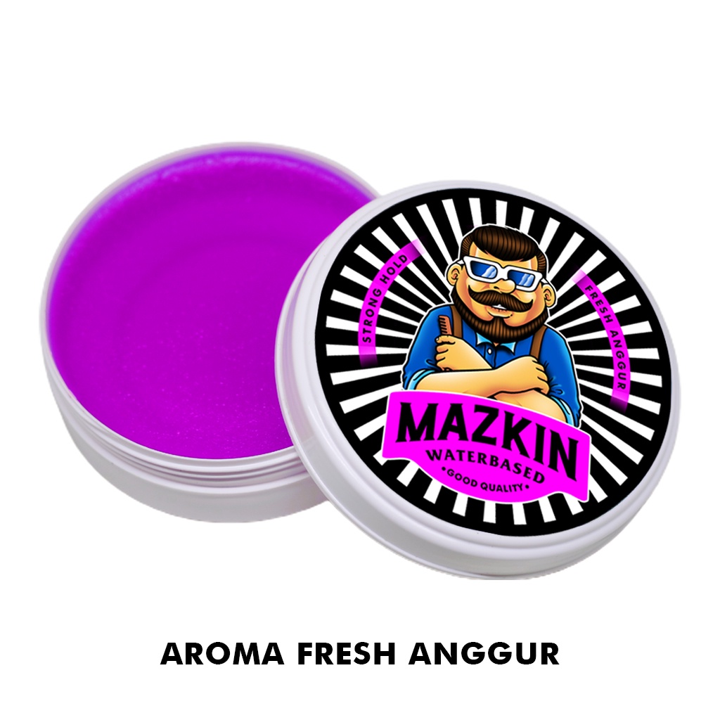 POMADE WATERBASED Mazkin | PREMIUM KEMASAN BESAR 100GR | WATERBASED POMADE