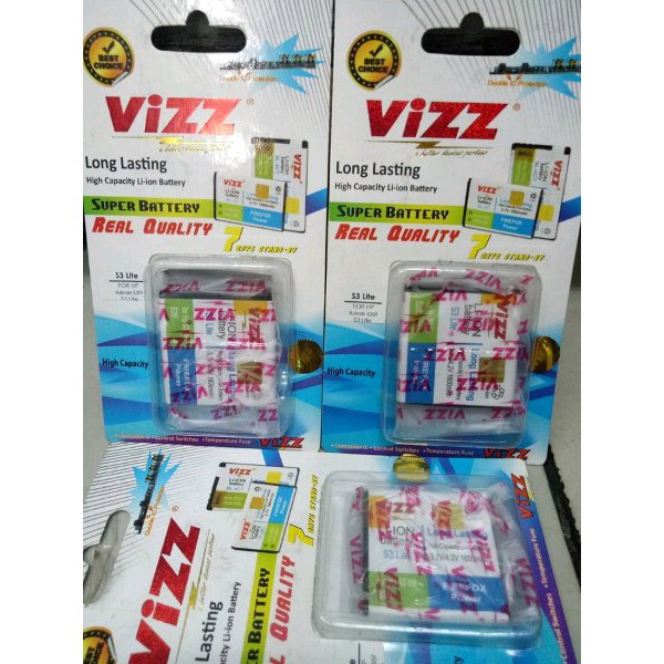 Battery Batre Baterai Vizz Advan S3 Lite S35i Double Power Original