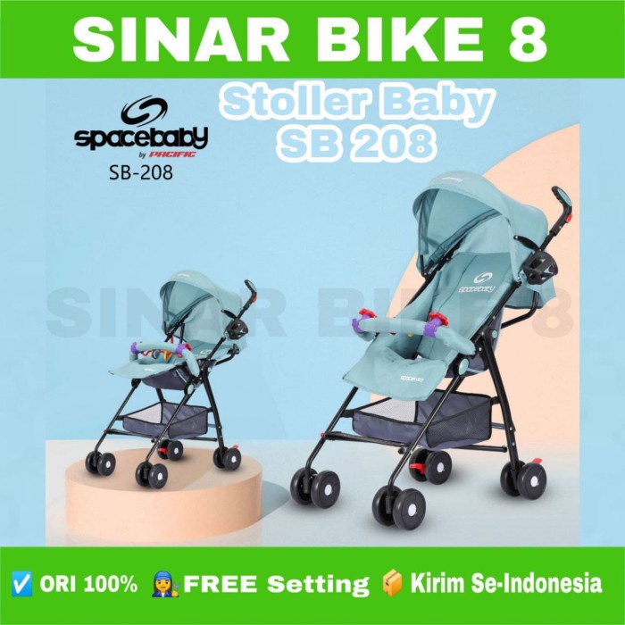 Baby Stoller Kereta Dorong Bayi SPACEBABY SB 208