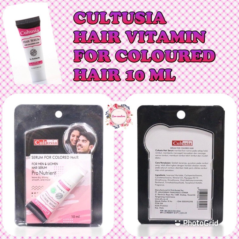 CULTUSIA HAIR VITAMIN / SERUM FOR COLOURED HAIR 10 ML