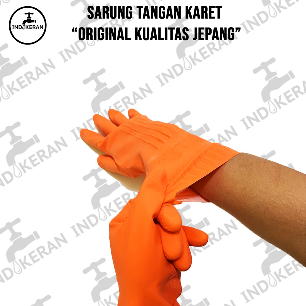 Freder - Sarung Tangan Karet Cuci Piring - L dan XL - High Quality