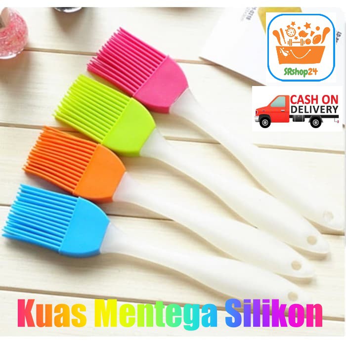 KUAS MENTEGA SILIKON BBQ KUAS ROTI BARBECUE SILICONE - WARNA ACAK