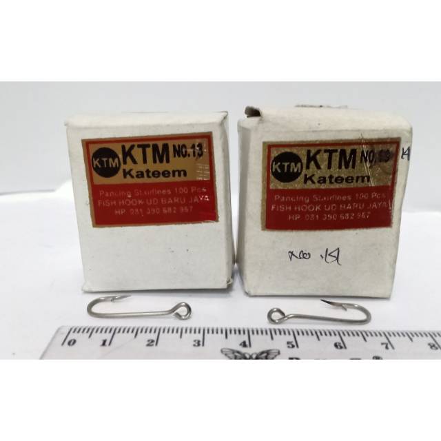 KAIL KTM SIZE 13 & 14 TYPE.2335 QTY.100PC STAINLESS STEEL HOOK KAIL PANCING