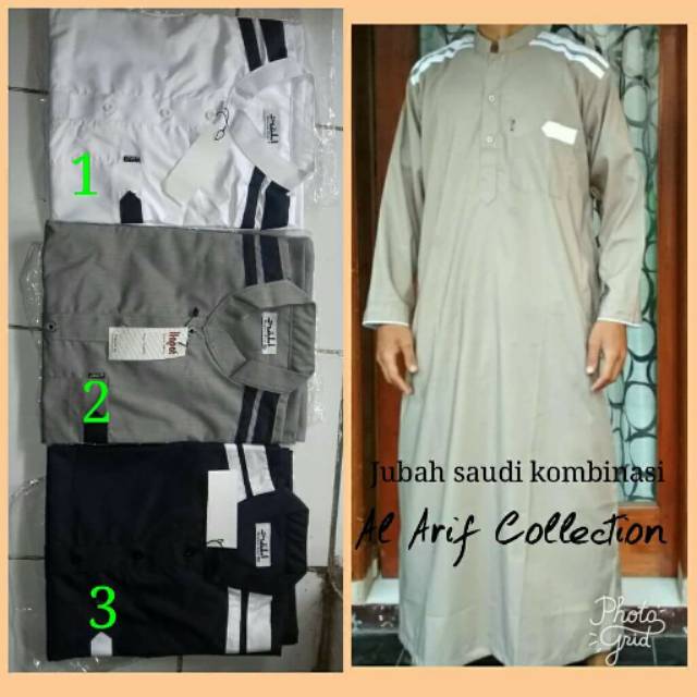 Jubah Saudi Kombinasi