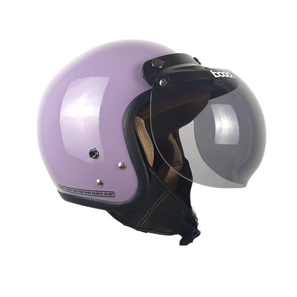 Helm Bogo Retro JMC Pink Glossy SNI Bogo Original