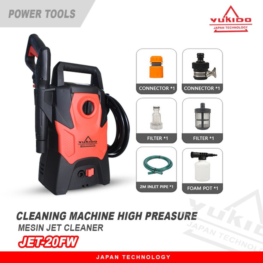 Mesin Steam Jet Cleaner High Pressure YUKIDO TECHNOLOGY Mesin Alat Cuci Steam Mobil dan Motor