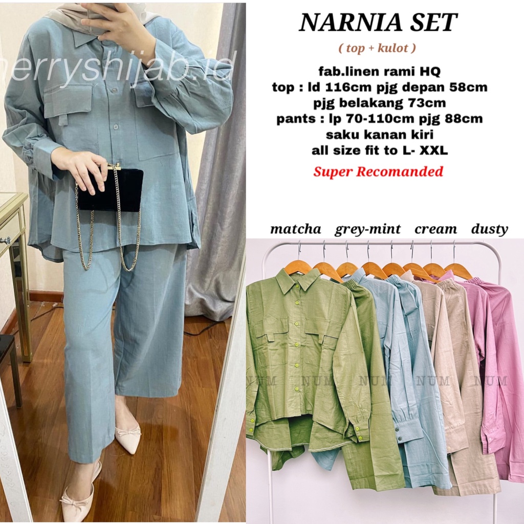 Narnia set ( top + kulot ) one set