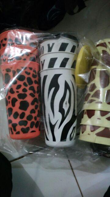 Gelas Model Mitif Hewan(model Terbaruu)/gelas Unik Bermutu0