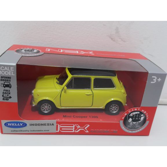 Mini Cooper 1300 Yellow Skala 1:32 Welly Nex
