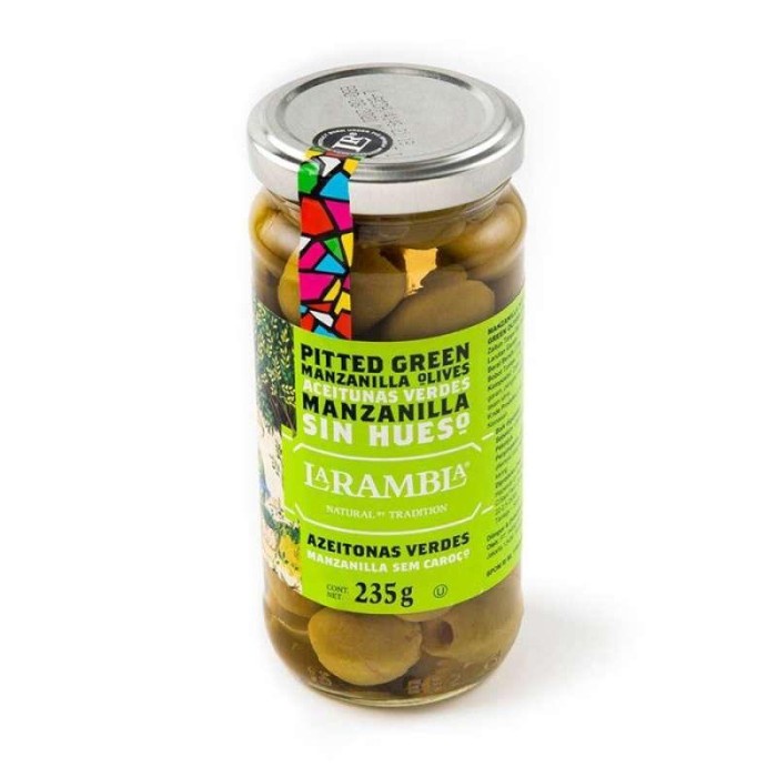 

ds20112s W2Fit La Rambla Pitted Green Olives / Buah Zaitun 235Gr Xa20X1