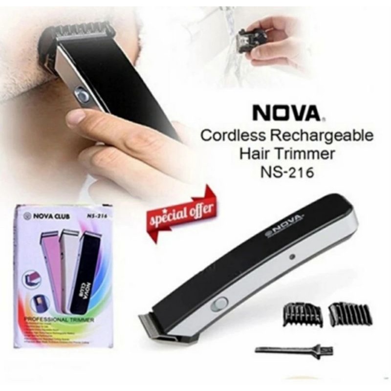 Alat Cukur NEW NOVA NS216 Recharge cukur kumis jenggot rambut bulu