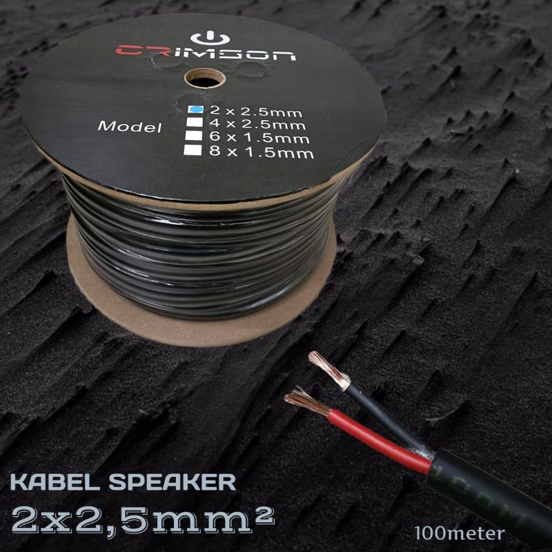 KABEL SPEAKER CRIMSON 2x2,5MM ORIGINAL HARGA PERMETER