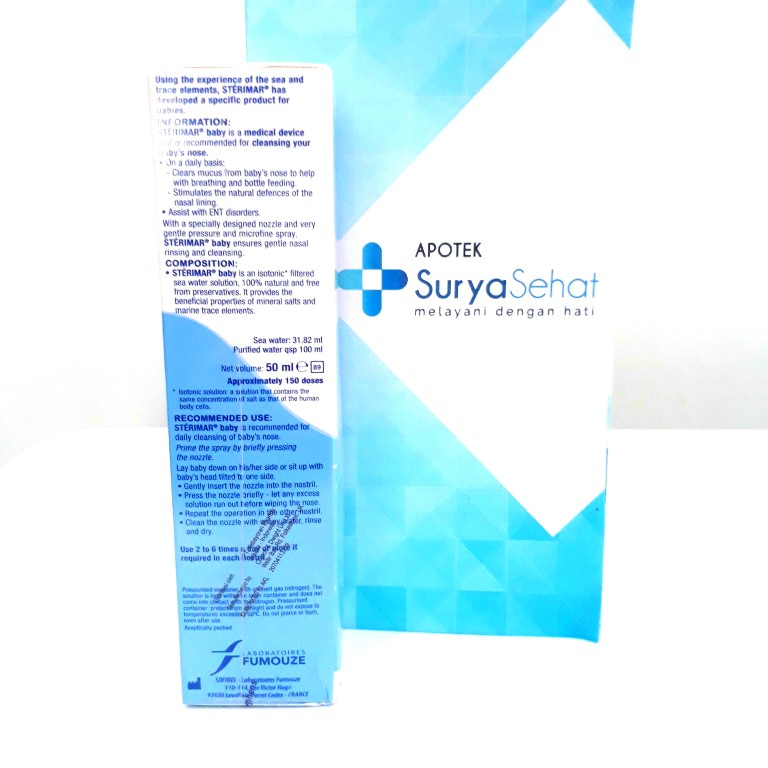 Sterimar Baby Nasal Hygiene 0-3 years (Semprotan Hidung Bayi)