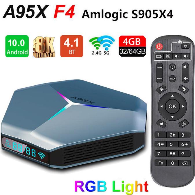 A95X F4 TV Box 8K Android 10 Amlogic S905X4 Xiaomi Mi Box Killer