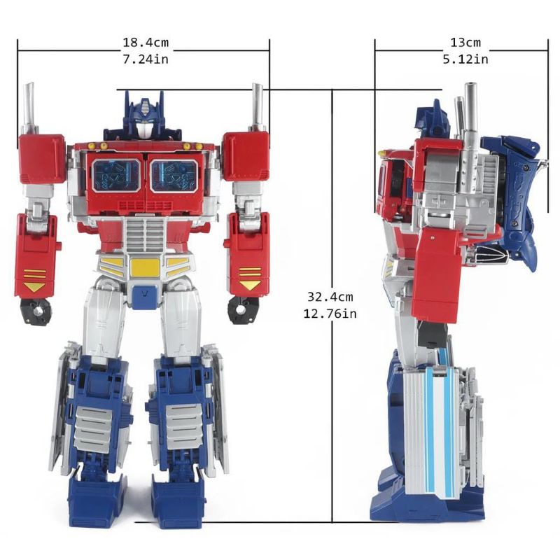 Transformers Optimus Prime Full Set Kontainer Metal Alloy Oversize Original BMB