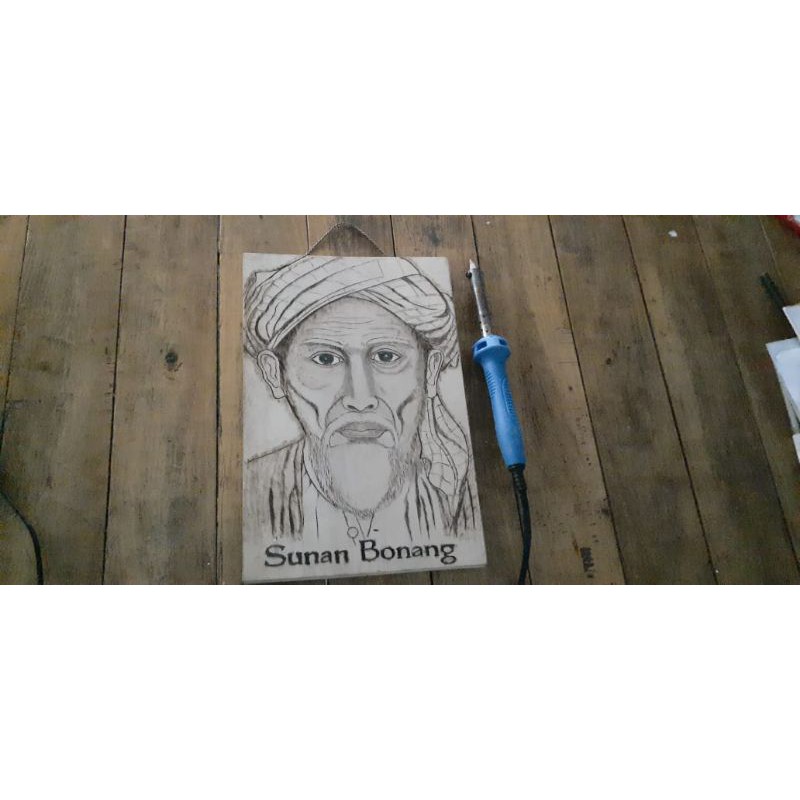 Lukisan walisongo, lukisan Bakar Pyrography