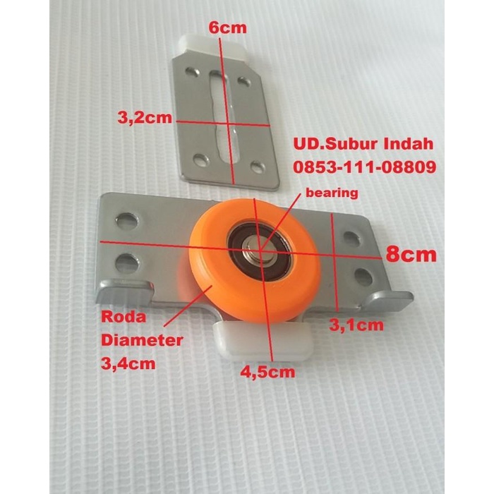 

Rel Roda Orange Akm Untuk Lemari/Furniture/Etalase Pintu Sliding 078