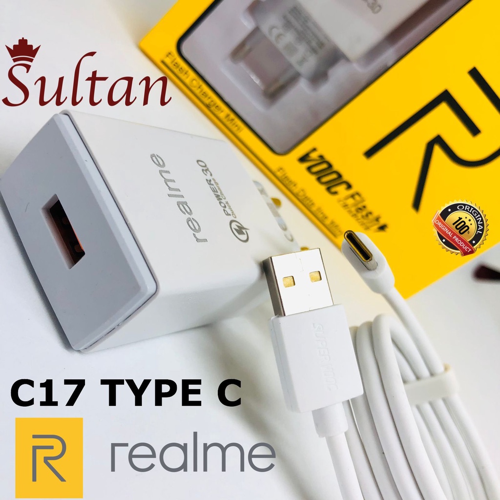 Charger Realme C1 C2 Realme C3 C15 Micro USB dan type-c for realme C17 x2 pro x3 pro x7 pro