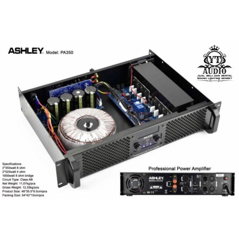 Ashley PA 350 Original Amplifier Ashley PA350 READY STOK