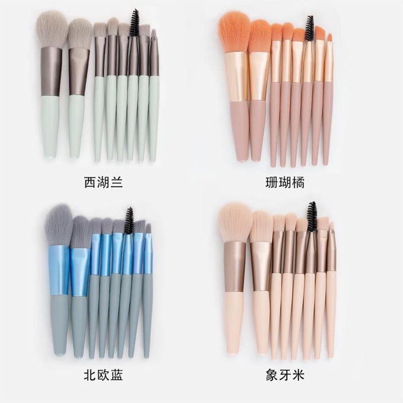 ~AB~ Kuas Kosmetik Lameila 1 Set, Brush Set 8pcs Professional makeup tools/Kuas Makeup/Kuas Kosmetik/Brush Set/Brush Kosmetik/Brush Makeup/Set Kuas Makeup/Alat Makeup