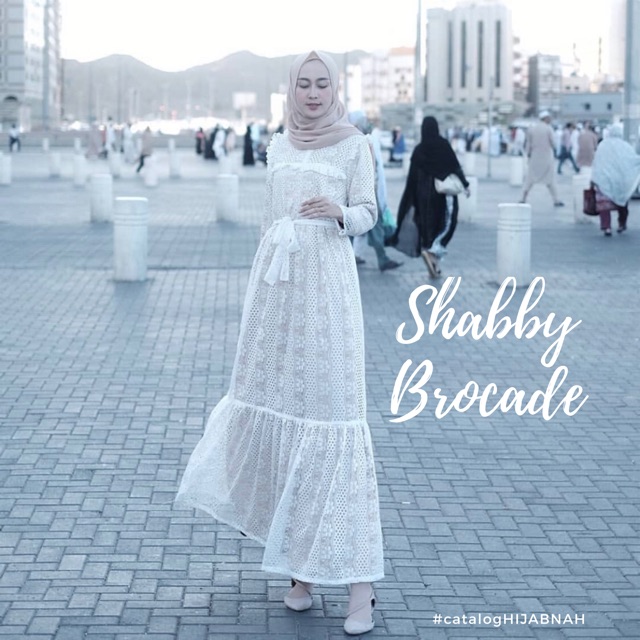 HIJABNAH SHABBY BROCADE LD 110CM REALPICT