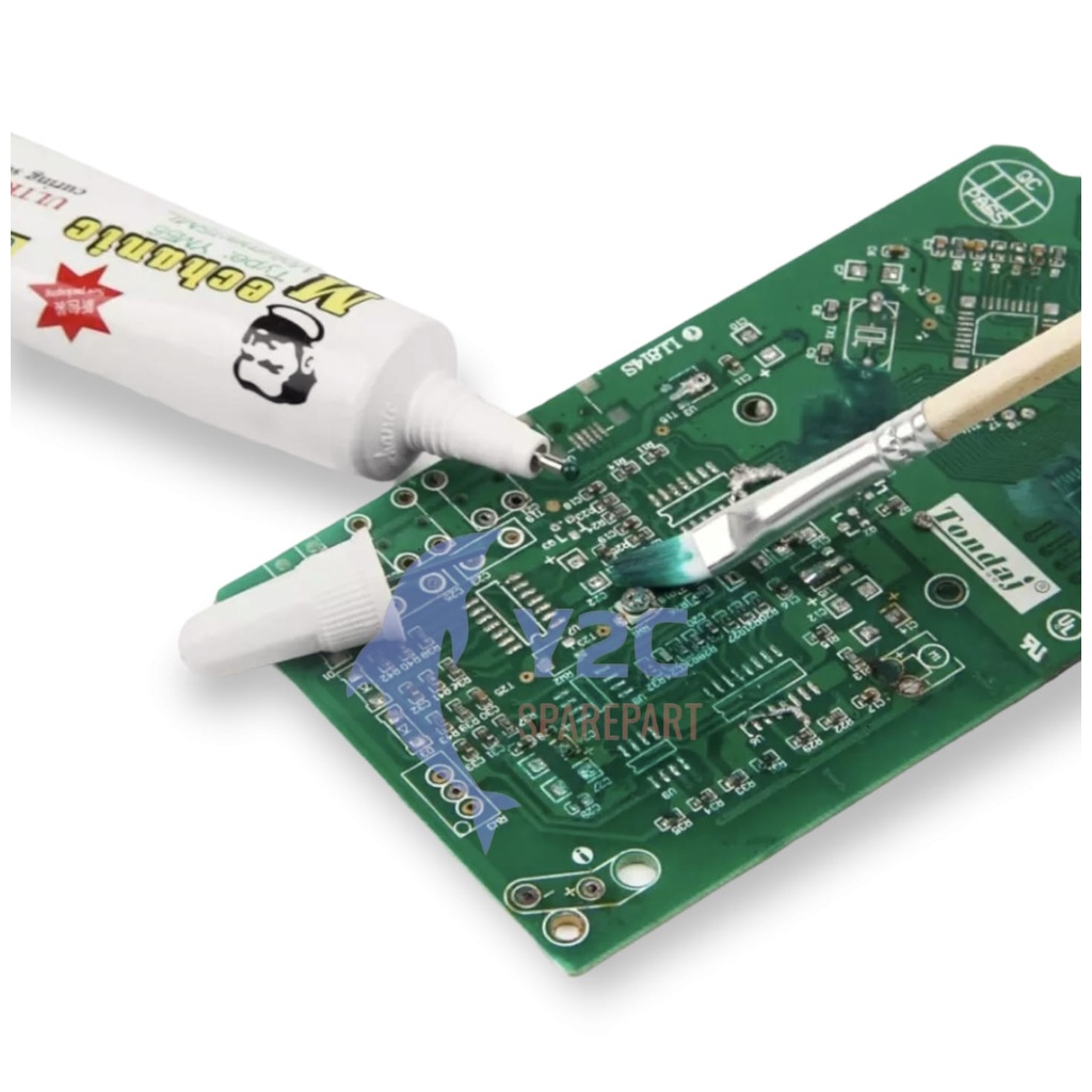 CAT PELAPIS PCB MECHANIC YM56 15ML / LEM UV PAPAN PCB SOLDER MASK / ALAT SERVIS SERVICE HP