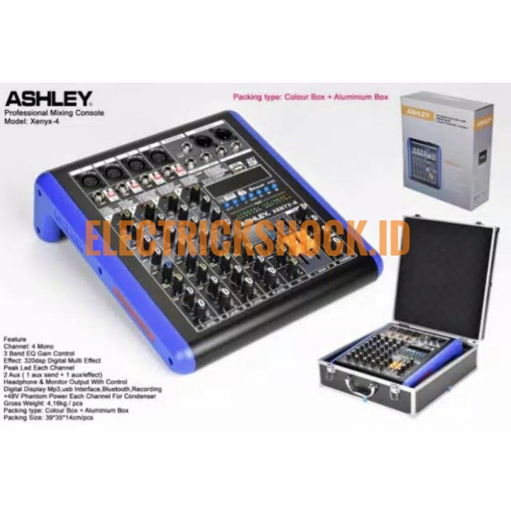 MIXER ASHLEY XENYX 4 CHANNEL MIXER AUDIO ASHLEY XENYX4 ORIGINAL