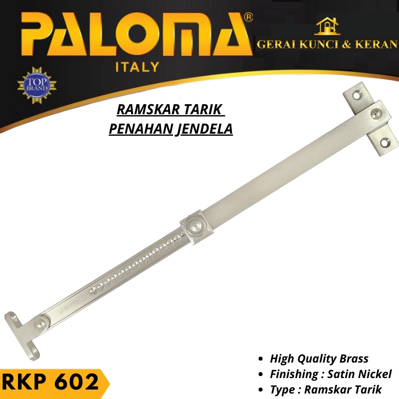 RAMSKAR LAMSKAR TARIK PENAHAN BUKAAN JENDELA RKP 602 BRASS SN