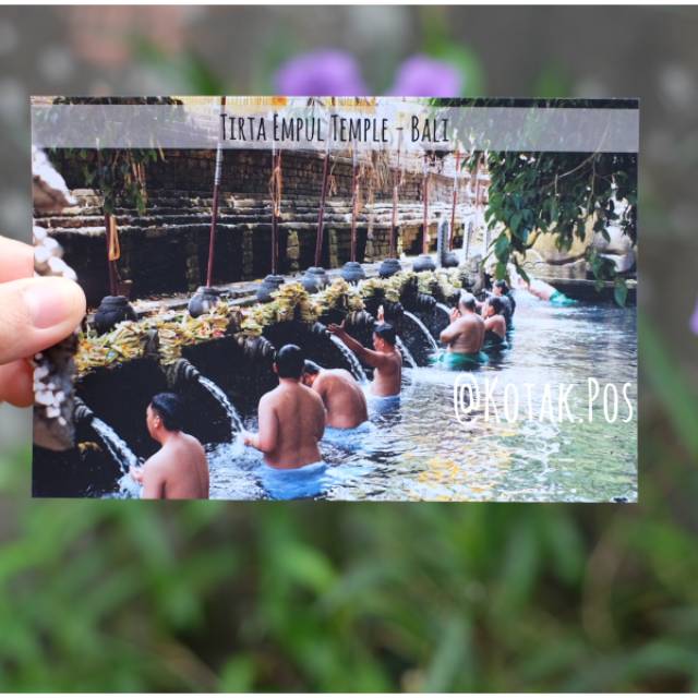 

Tirta Empul Temple Bali Budaya Kartu Pos Postcard Postcrossing Surat Filateli Murah Unik Souvenir