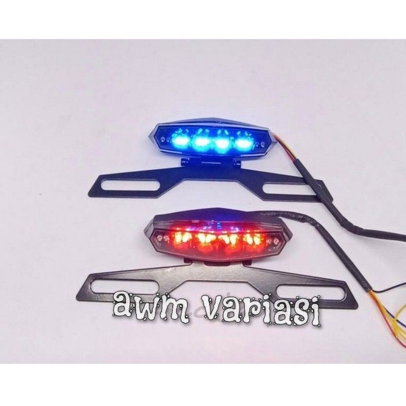 Lampu stop belakang RX KING 3 in 1 set dudukan plat universal rx king cb yb dll / stoplamp RX KING