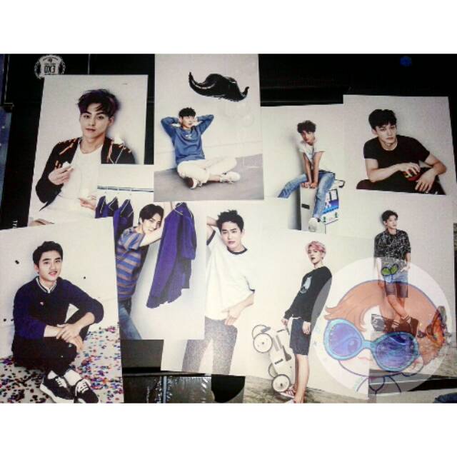 [READY] EXO SEASON GREETING 2016 POSTCARD (chanyeol sehun baekhyun kyungsoo chen xiumin kai)