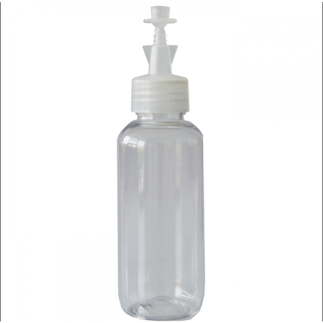 Botol Plastik PET Bening 100ml Kemasan Tinta Refill Printern, Botol Bening 100ml Tutup L Series