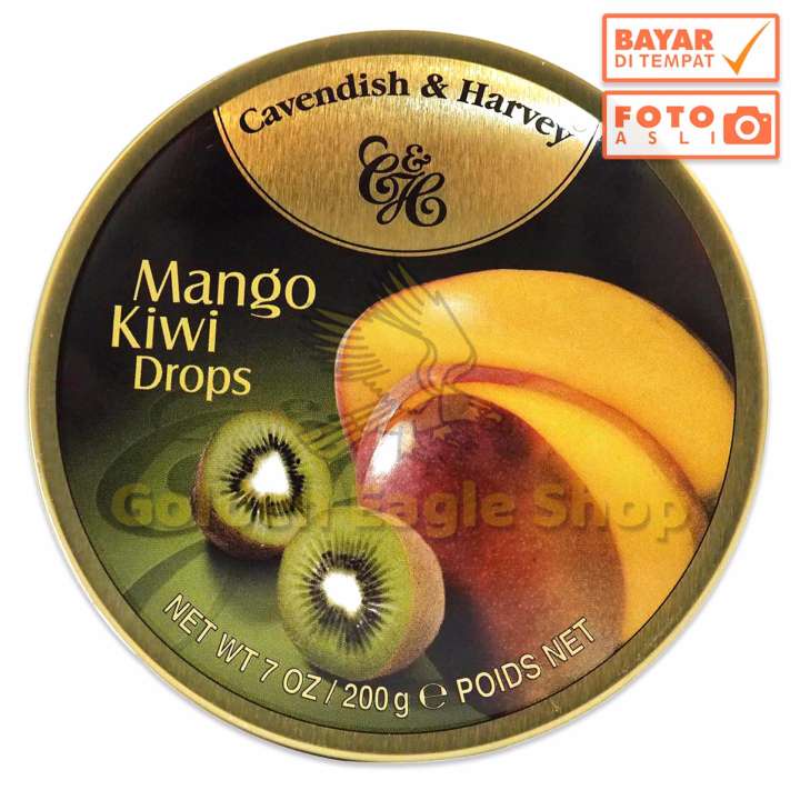 

MANGO KIWI DROPS by Cavendish & Harvey 200g - Permen Rasa Mangga Kiwi Impor Jerman Murah