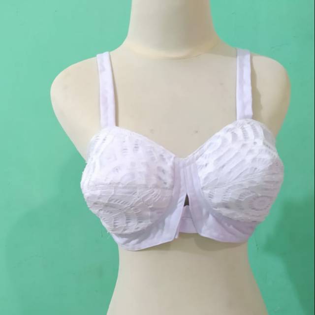Bra Lobel - Putih (Brukat Putih)
