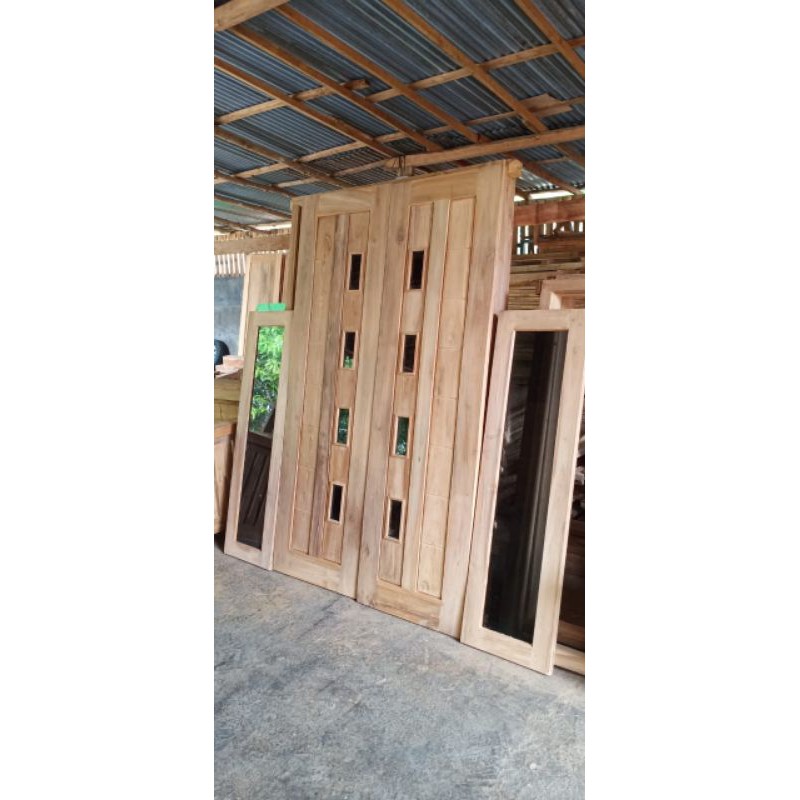 PINTU KUPUKUPU PLUS KUSEN KAYU JATI Shopee Indonesia PINTU KUPUKUPU PLUS KUSEN KAYU JATI Shopee Indonesia